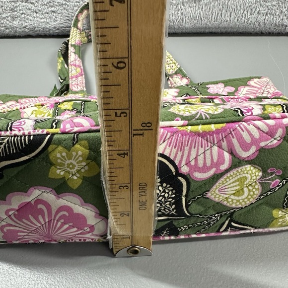 Vera‎ Bradley Mandy Handbag Olivia Pink  Cloth Pockets Organizers Retired - Picture 9 of 10